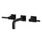 Kingston Brass KS6125DKL Two-Handle Wall Mount Bathroom Faucet, Oil Rubbed Bronze KS6125DKL - alternate 1